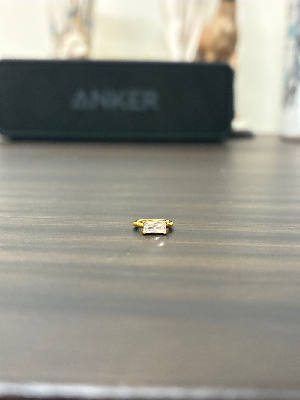 Gold CZ Baguette 6mm Clicker - Women Jewelry